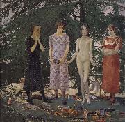 Felice Casorati Recreation by our Gallery oil painting on canvas
